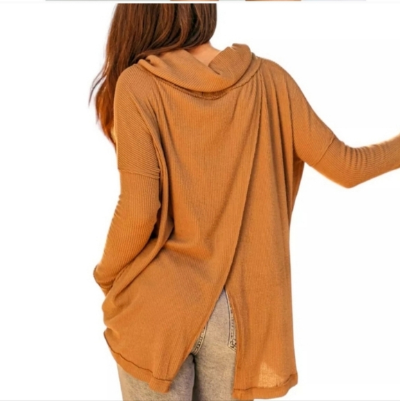 Free People Juicy Long Sleeve Oversized Top in Canyon Moon NWT Sz. S - Picture 11 of 11